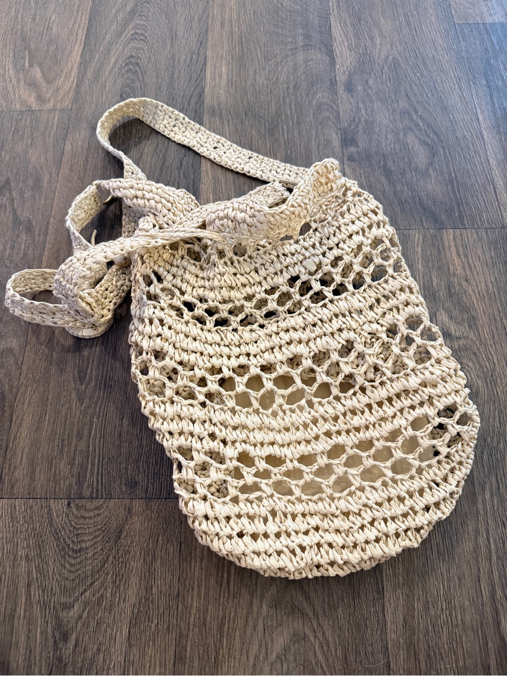 l*space nova woven straw shoulder bag